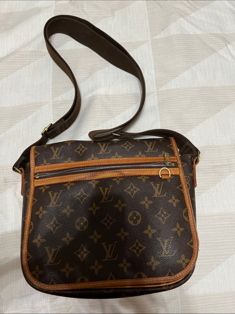Louis Vuitton Bosphore PM Brown Monogram Crossbody with Gold Hardware